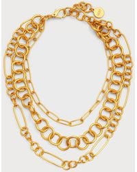 Nest - 24K-Plated Multi-Layer Chain Necklace - Lyst