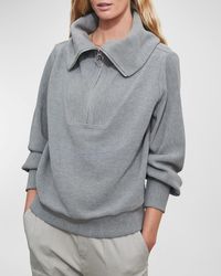 Varley - Vine Oversized 1/2-Zip Pullover Sweatshirt - Lyst