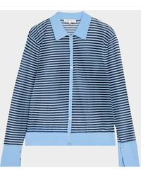 FRAME - The Collared Cardigan - Lyst