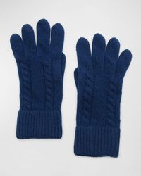 Portolano - Cashmere Cable Knit Gloves - Lyst