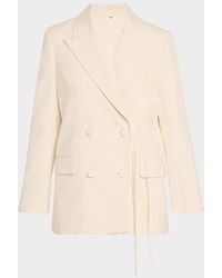 Kobi Halperin - Hero Embroidered Double-Breasted Jacket - Lyst