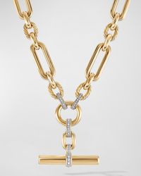 David Yurman - Lexington Chain Necklace With Diamonds In 18k Gold, 9.8mm, 18"l - Lyst