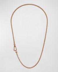Marco Dal Maso - Mesh Rose Plated Necklace With Matte Chain, 24"L - Lyst