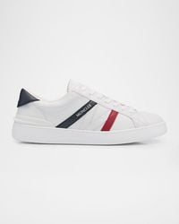 Moncler - Apos;S Monaco M Leather Low-Top Sneakers - Lyst