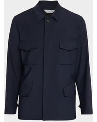 Boglioli - Apos;S Wool Flap-Pocket Field Jacket - Lyst