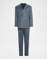 Brioni - Apos;S Wool Plume Double-Breasted Suit - Lyst