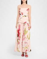 knee length dresses for ladies Charlie Red Wrap Style Midi Dress
