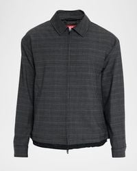 DIESEL - Apos;S J-Ting Satin And Prince Of Wales Full-Zip Coach Jacket - Lyst