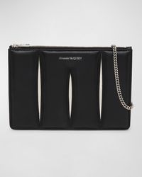 Alexander McQueen - The Slash Zip Leather Pouch Shoulder Bag - Lyst