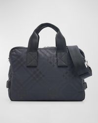 Burberry - Check Jacquard Briefcase - Lyst