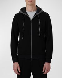 Bugatchi - Soft Touch Full-Zip Hooded Jacket - Lyst