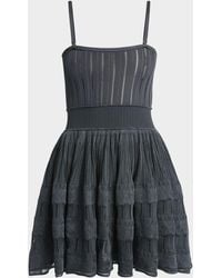 Alaïa - A-Line Crinoline Mini Dress With Removable Straps - Lyst