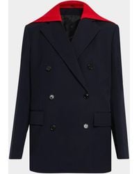 Loewe - Detachable Sailor Panel Double-Breasted Jacket - Lyst