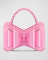 Mach & Mach - Le Cadeau Mini Bow Satin Top-Handle Bag - Lyst