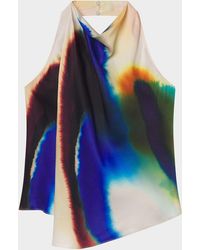 A.L.C. - Ada Draped Halter Cowl-Neck Top - Lyst