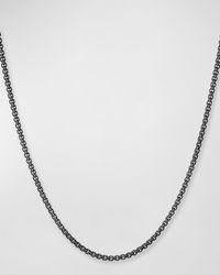 David Yurman - Small Black Box Chain Necklace, 24" - Lyst