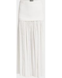 Proenza Schouler - Paige Pleated Crepe Chiffon Skirt - Lyst