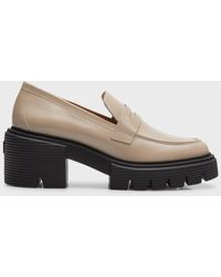 Stuart Weitzman - Soho Leather Casual Penny Loafers - Lyst