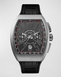 Franck Muller - 45mm Vanguard Chronograph Watch With Black Alligator Strap - Lyst