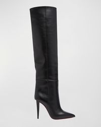 Christian Louboutin - Astrilarge Botta Sole Two-Tone Leather Knee-High Boots - Lyst