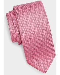 Canali - Apos;S Zigzag Woven Silk Tie - Lyst