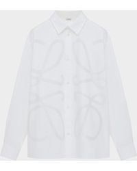 Loewe - Apos;S Anagram Cotton Button-Down Shirt - Lyst