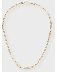 Lisa Nik - 18k Yellow Gold Paper Clip Necklace, 18"l - Lyst