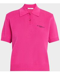 Givenchy - Short-Sleeve Cashmere-Wool Polo Shirt - Lyst