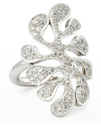 Miseno - Sealeaf Collection 18k White Gold Diamond Ring, Size 6.5 - Lyst
