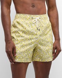 Onia - Charles 5 Palm-Print Swim Shorts - Lyst