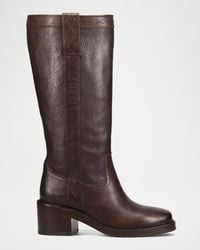 Frye - Kate Leather Wide Calf Pull-On Boots - Lyst