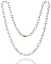 Assael - 32" Akoya Cultured 8.5mm Pearl Necklace With Yellow Gold Clasp - Lyst