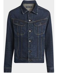 Tom Ford - Apos;S Broken Twill Icon Denim Jacket - Lyst
