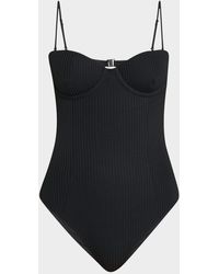 Onia - Belle Ribbed One-Piece Swimsuit - Lyst