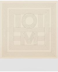 Totême - Embroidered Monogram Striped Silk Scarf - Lyst