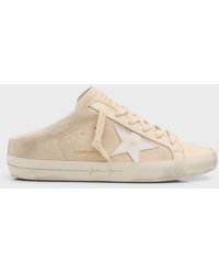 Golden Goose - Sabot Mixed Leather Slide Sneakers - Lyst