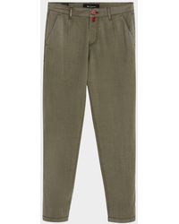 Kiton - Washed Wool Flat-Front Pants - Lyst
