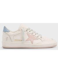 Golden Goose - Ballstar Mixed Leather Low-top Sneakers - Lyst