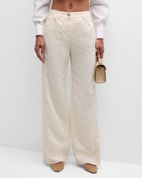 Twp - Puddle Cotton Linen Wide-Leg Pants - Lyst