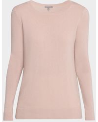 Neiman Marcus - Cashmere Basic Crewneck Top - Lyst