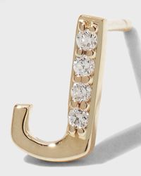 Lana Jewelry - Single Initial Stud Earring - Lyst
