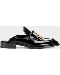 Loewe - Edge Leather Loafer Mules - Lyst
