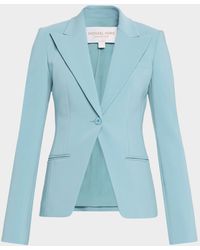 Michael Kors - Sabrina Single-Button Stretch Wool Blazer - Lyst