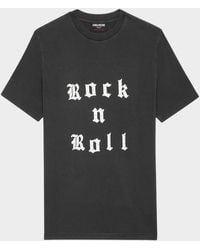 Zadig & Voltaire - Edwin Embellished Rock N Roll T-Shirt - Lyst