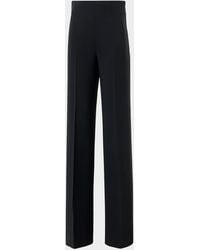 Akris - Double-Face Wool Bootcut Trousers - Lyst