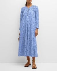 Xirena - Tabitha Abstract-Print Cotton Midi Dress - Lyst