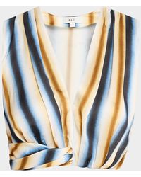 A.L.C. - Brooklyn Twist-Hem Crop Top - Lyst