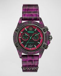 Versace - Icon Active Silicone-Strap Chronograph Watch, 44Mm - Lyst