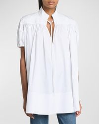 Co. - Gathered Short-Sleeve Tton Tunic Top - Lyst