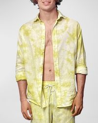 Siamo Verano - Relaxed Fit Tie-dye Linen Sport Shirt - Lyst